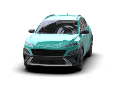 Modern araba arka planda izole edilmiş. 3D görüntüleme - illüstrasyon