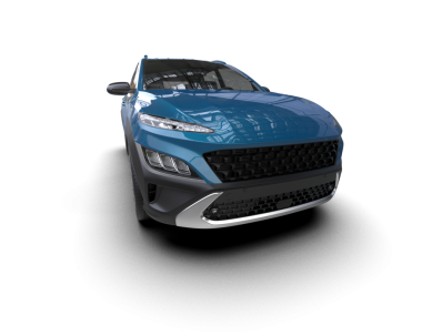 Beyaz arka planda modern bir araba. 3d oluşturma