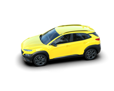 kompakt sarı kompakt araba.