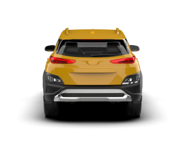 Modern şehir taksi arabası beyaz arka planda izole edildi. 3 boyutlu görüntüleme.