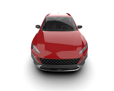 beyaz arka planda modern araba 3 boyutlu illüstrasyon