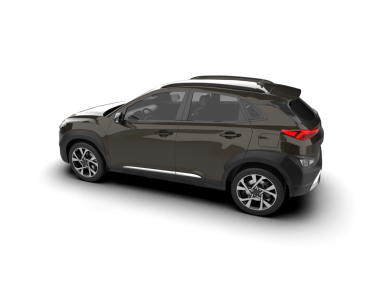 Gerçekçi 3 boyutlu araba. Modern bir araba manzarası. 3d oluşturma