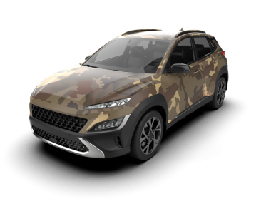 Modern SUV arabası beyaz arka planda izole edilmiş. 3d oluşturma