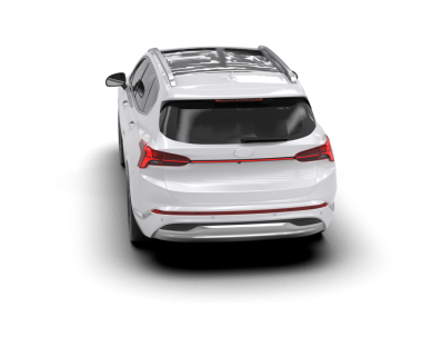 Tasarımınız için boş bir beyaz modern araba