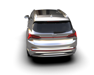 araba beyaz arkaplanda izole edildi