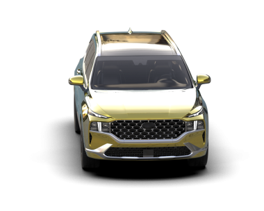 Modern araba arka planda izole edilmiş. 3D görüntüleme - illüstrasyon