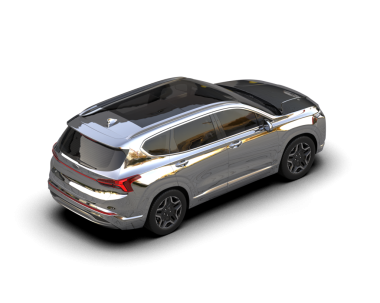 Modern araba arka planda izole edilmiş. 3d oluşturma