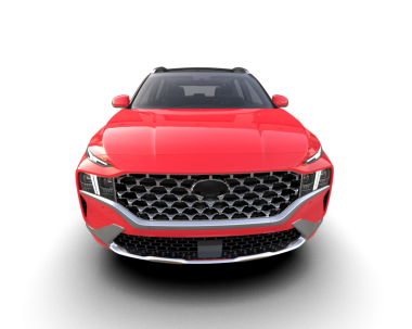 beyaz arkaplanda modern araba.