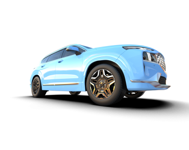 Lüks Spor Araba Beyaz Arkaplanda İzole Edildi