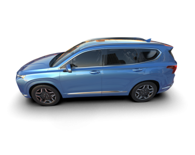 Mavi modern araba beyaz arka planda izole edilmiş. 3d oluşturma