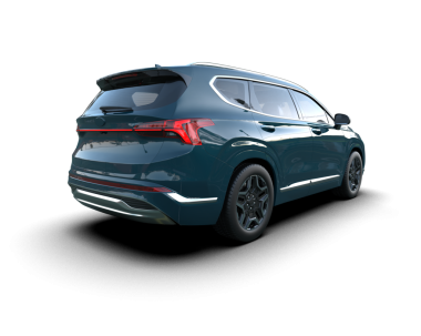 Siyah stüdyo ortamında izole edilmiş 3 boyutlu markasız bir SUV.