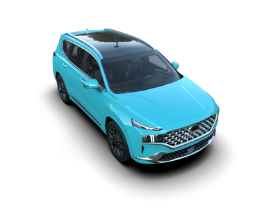 Siyah arkaplan üzerinde modern SUv