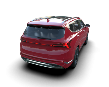 Siyah arka planda bir araba. 3 Boyutlu Hazırlama