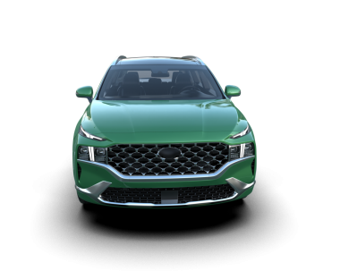 Beyaz arkaplandaki bir SUV 'un 3 boyutlu görüntülemesi