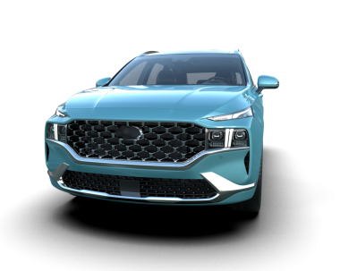 Stüdyo ortamında markasız bir SUV 'un 3 boyutlu çizimi