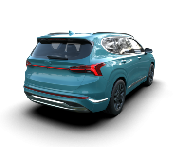 Stüdyo arka planında daha az jenerik bir SUV 'un 3 boyutlu görüntülemesi