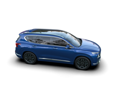 mavi araba beyaz arkaplanda izole edildi. 3 boyutlu görüntüleme