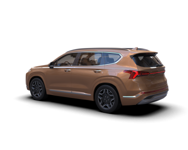 Beyaz arka planda gölgeli modern bir araba. 3d oluşturma.