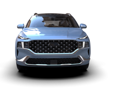 Araba siyah arka planda izole edilmiş. 3d oluşturma