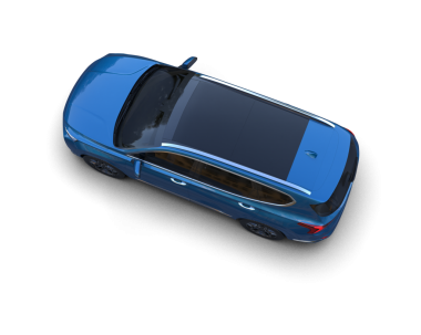 Modern araba arka planda izole edilmiş. 3d illüstrasyon