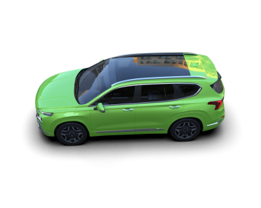 Siyah arkaplanda bir araba.