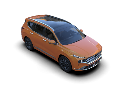 Modern bir arabanın 3 boyutlu görüntüsü
