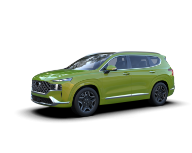 Modern SUV arabası beyaz arka planda izole edilmiş. 3d illüstrasyon