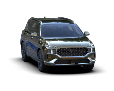 Modern araba beyaz arka planda güzel bir camla izole edilmiş.