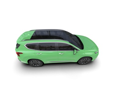 modern yeşil araba beyaz arkaplanda izole