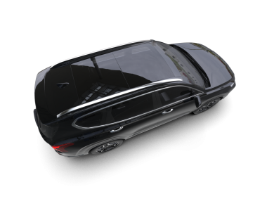 modern araba siyah arka planda, üst görünümde