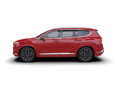 Kırmızı cip beyaz arka planda izole edildi. 3d oluşturma