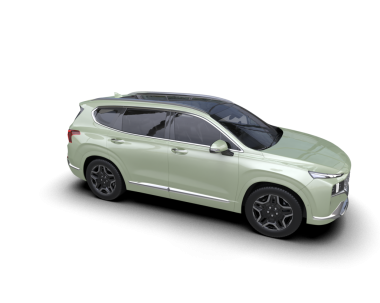 Beyaz arka planda bir araba. 3d oluşturma