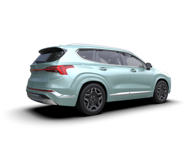 Modern yeşil arabalı cip.