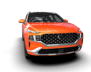 modern suv. Siyah arka planda izole edilmiş. 3d oluşturma