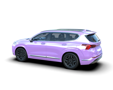 modern mor lüks araba beyaz arka planda izole edilmiş.