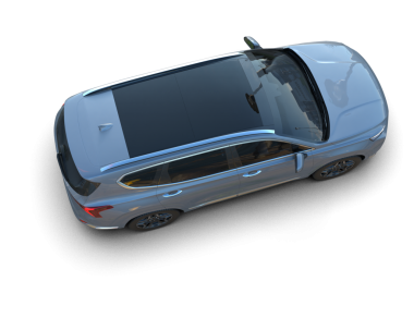 Siyah arka planda bir araba. 3d illüstrasyon