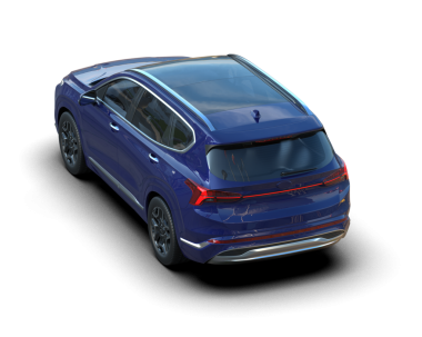 Modern araba arka planda izole edilmiş. 3D görüntüleme - illüstrasyon