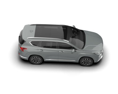 Gri arka planda beyaz modern araba. 3d oluşturma