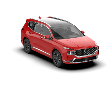 Modern araba arka planda izole edilmiş. 3D görüntüleme - illüstrasyon