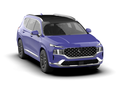 Mavi modern araba beyaz arka planda izole edilmiş. 3d oluşturma