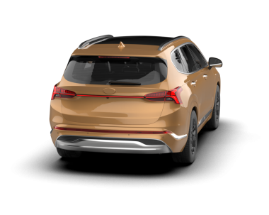 Araba beyaz arka planda izole edilmiş. 3d oluşturma