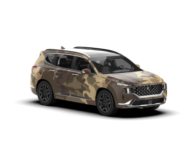 Modern araba beyaz arka planda izole edilmiş. 3 boyutlu - 3 boyutlu.