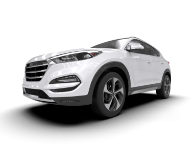 modern SUV arabası kırpma yolu ile beyaz üzerinde izole