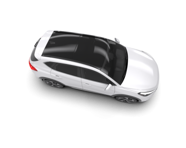 Araba beyaz arka planda izole edilmiş. 3d oluşturma