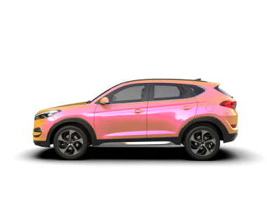 Beyaz arka planda modern, daha az jenerik bir SUV 'un 3 boyutlu canlandırması