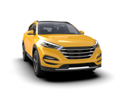 Beyaz arka planda izole edilmiş modern lüks şehir arabası. 3d illüstrasyon