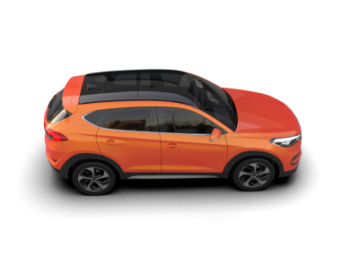 turuncu modern SUV - yan görünüm