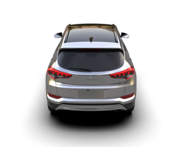 Gri arka planda lüks bir SUV