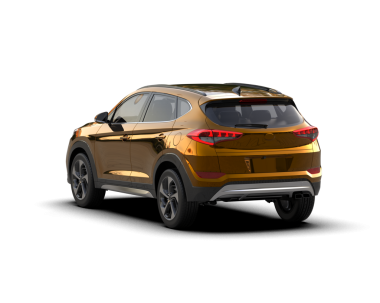 Gerçekçi SUV beyaz arka planda izole edildi. 3D görüntüleme - illüstrasyon