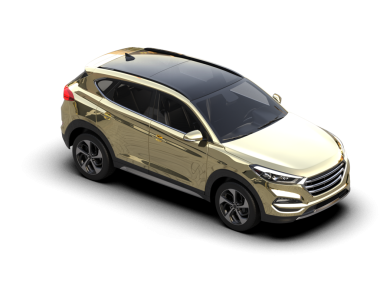 Beyaz arka planda modern şehir arabası. 3d oluşturma